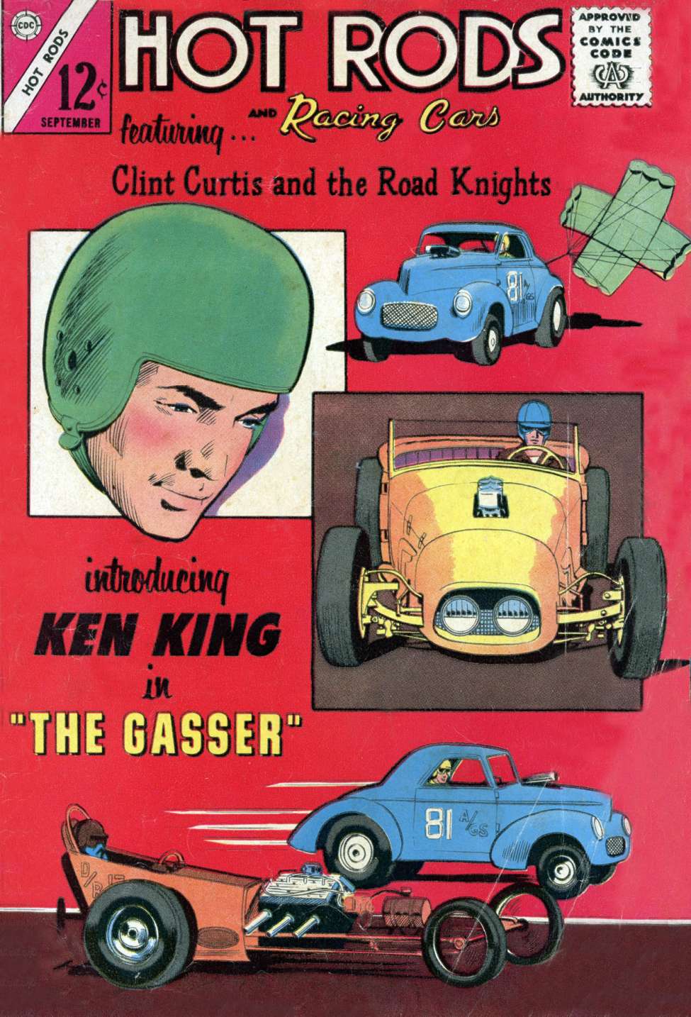 Comic Book Cover For Hot Rods and Racing Cars 70