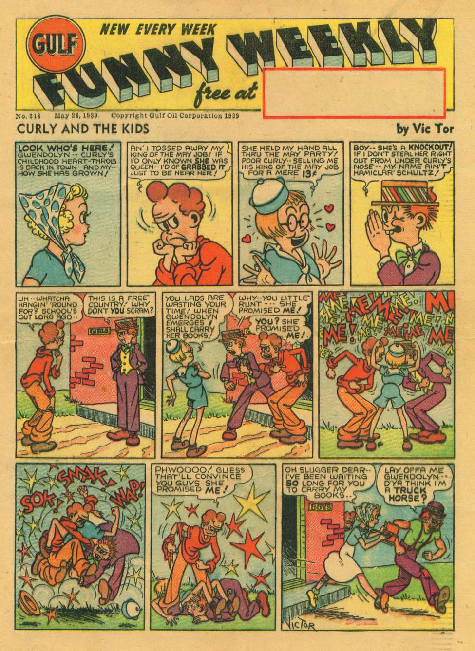 Comic Book Cover For Gulf Funny Weekly 318