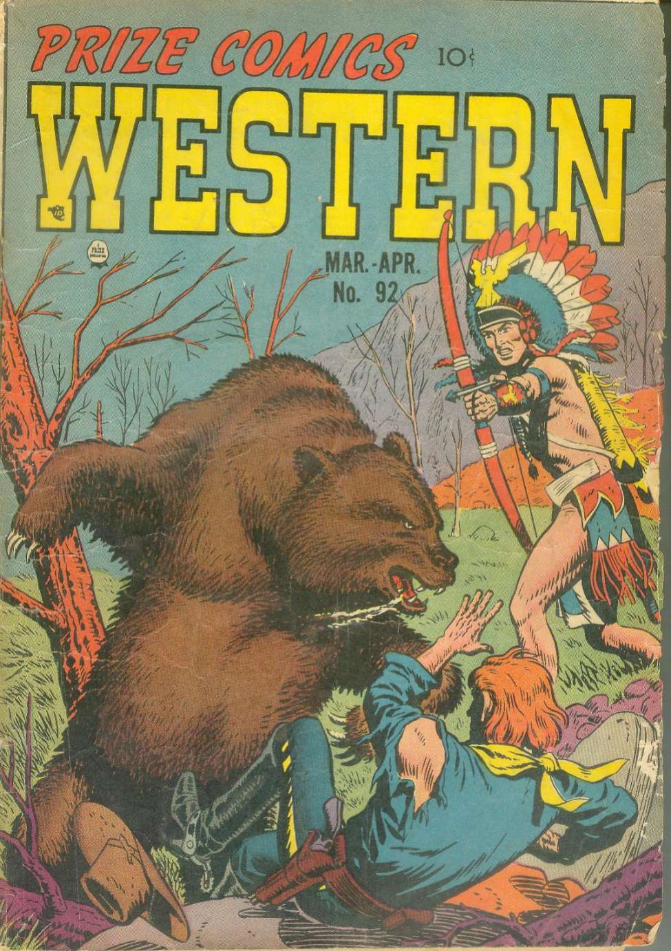 Book Cover For Prize Comics Western 92
