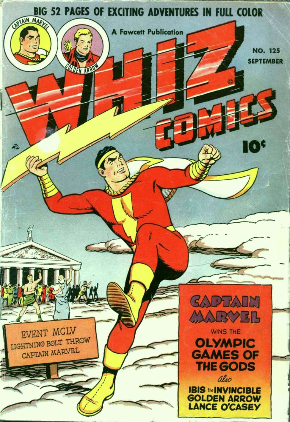 Comic Book Cover For Whiz Comics 125