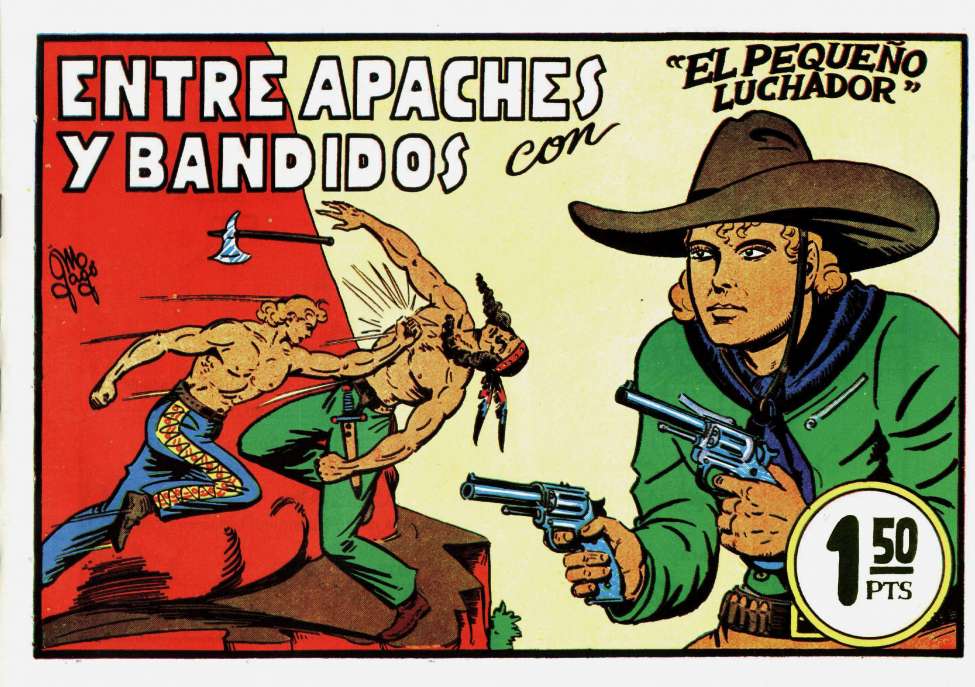 Comic Book Cover For El Pequeno Luchador 5 - Entre Apaches Y Bandidos