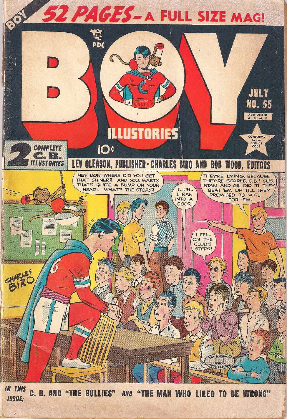 Comic Book Cover For Boy Comics 55