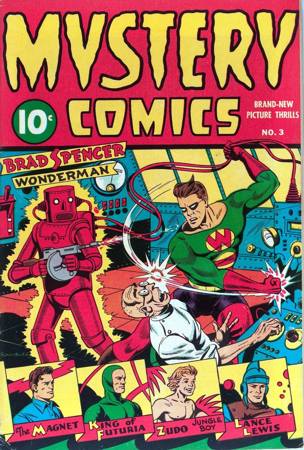 Book Cover For Mystery Comics 3
