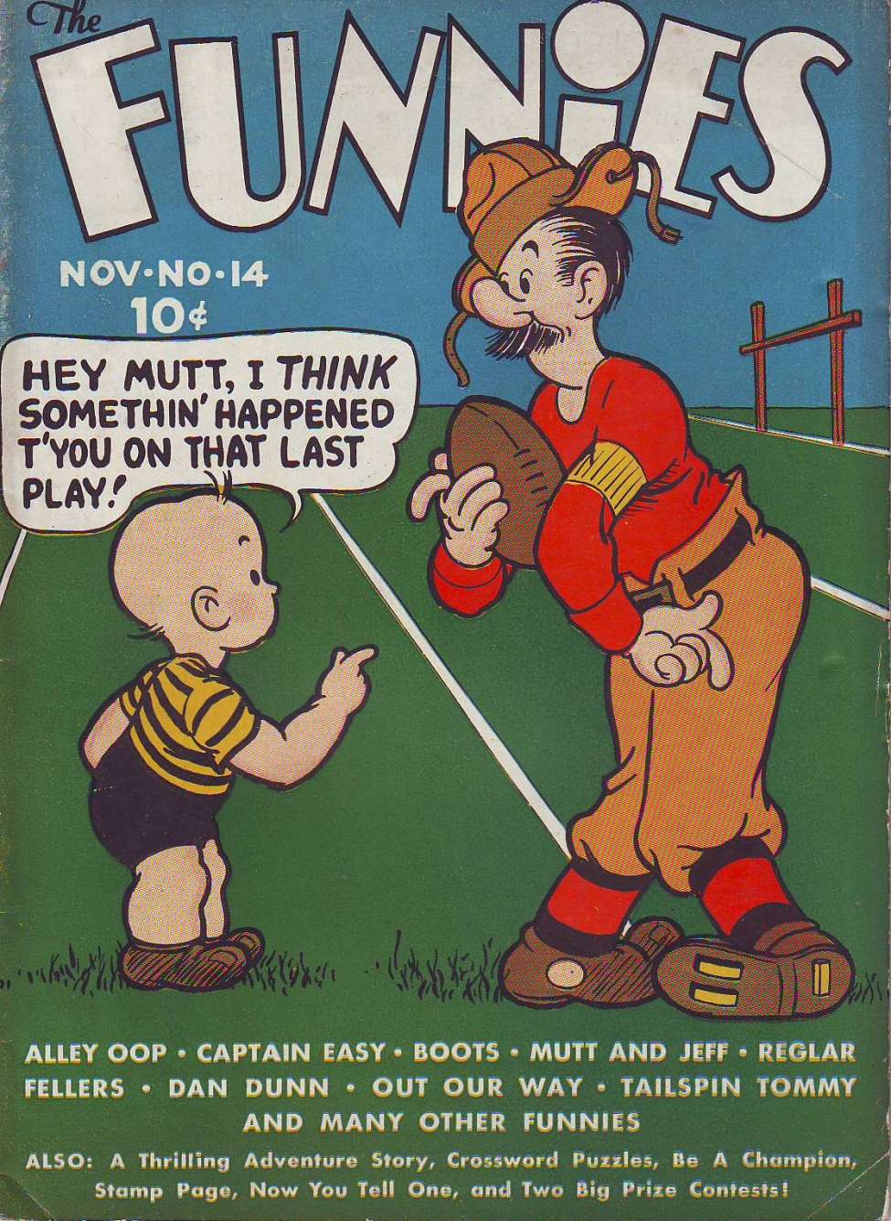 Comic Book Cover For The Funnies 14