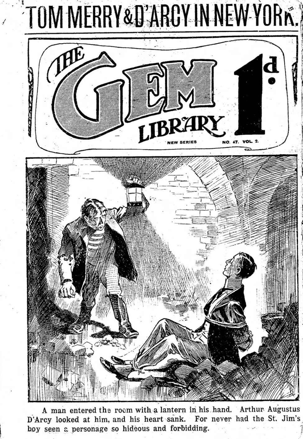 Comic Book Cover For The Gem v2 47 - Tom Merry in New York
