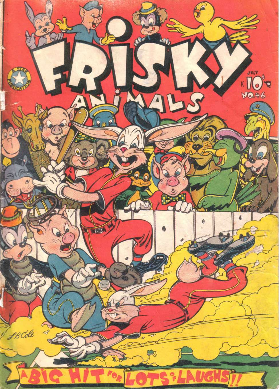 Comic Book Cover For Frisky Animals 46