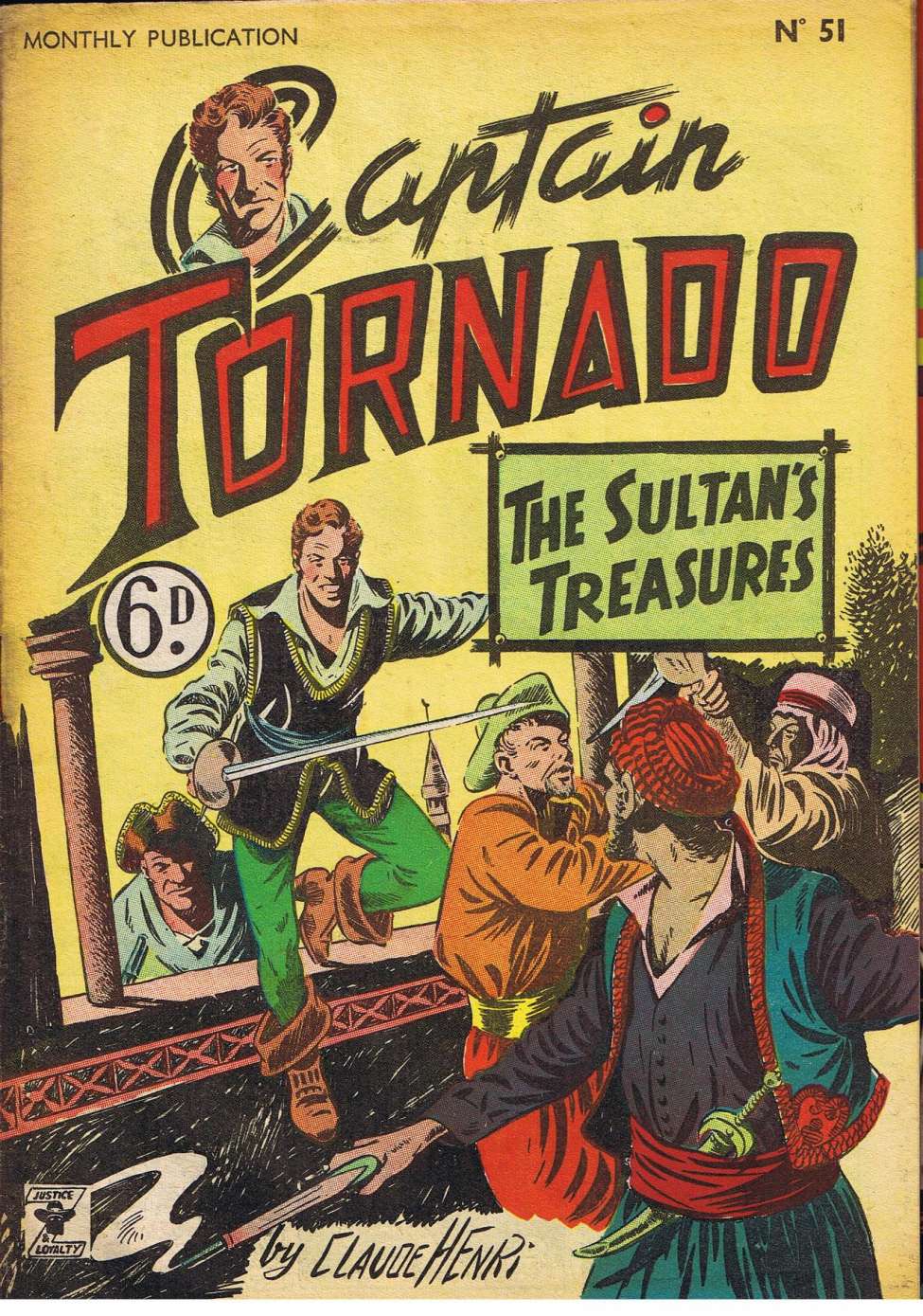 Comic Book Cover For Captain Tornado 51