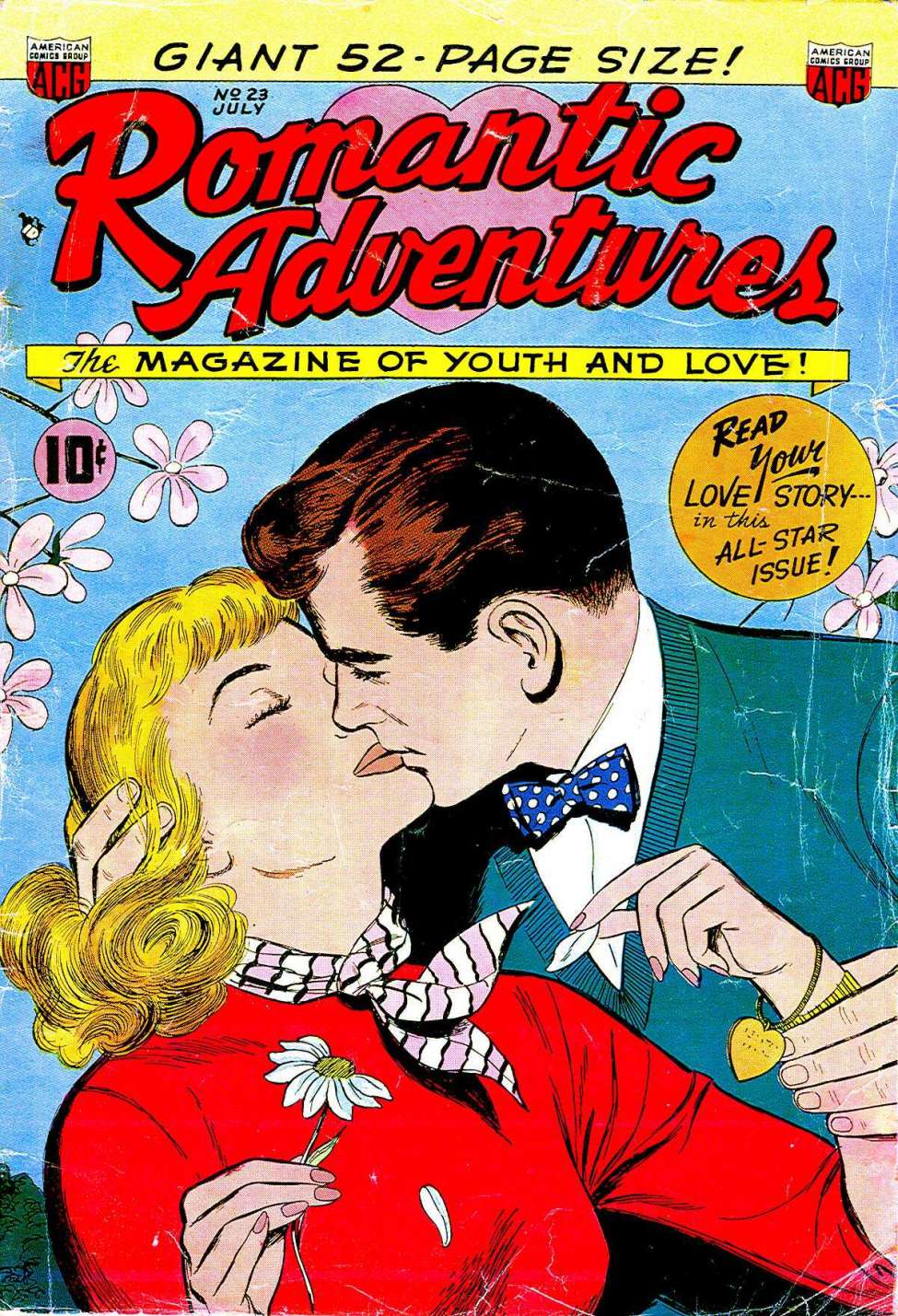 Comic Book Cover For Romantic Adventures 23