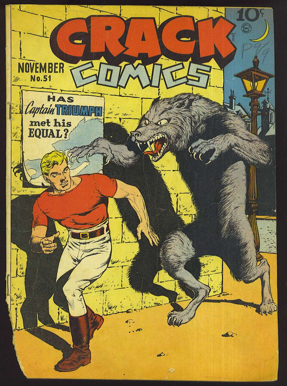 Comic Book Cover For Crack Comics 51 (paper/3fiche) - Version 2