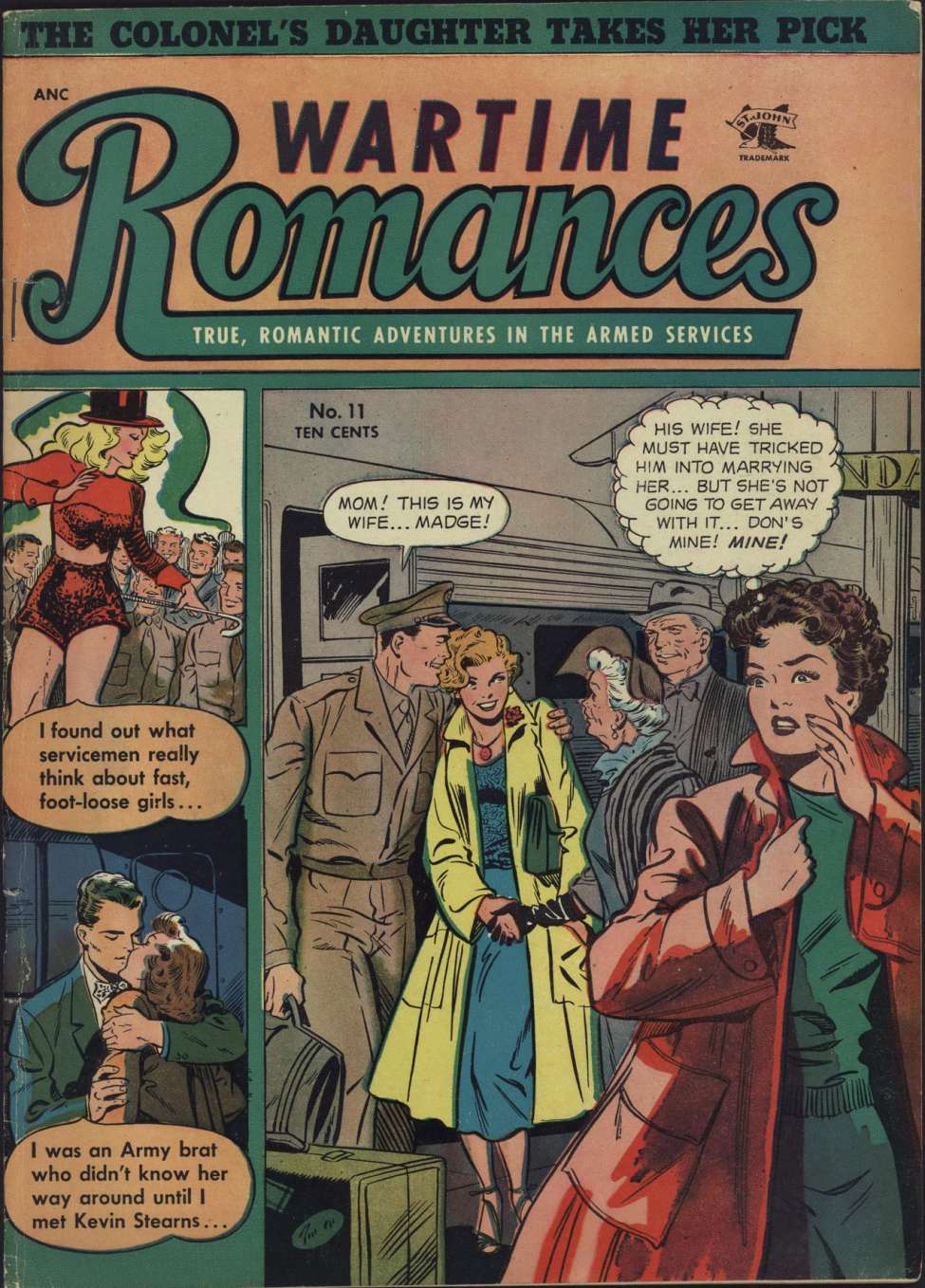 Comic Book Cover For Wartime Romances 11