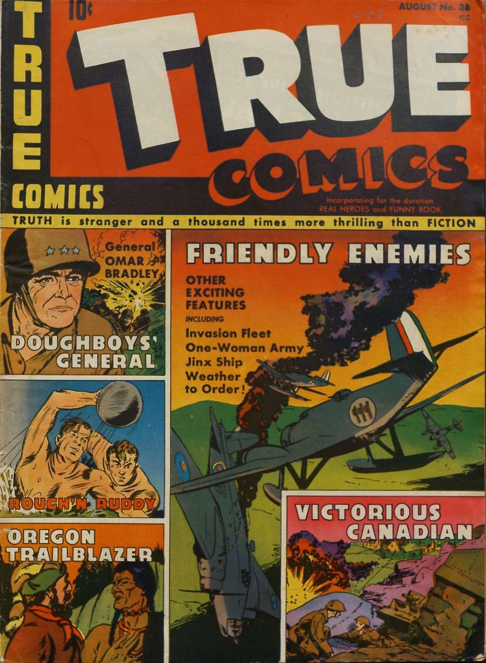 Book Cover For True Comics 38