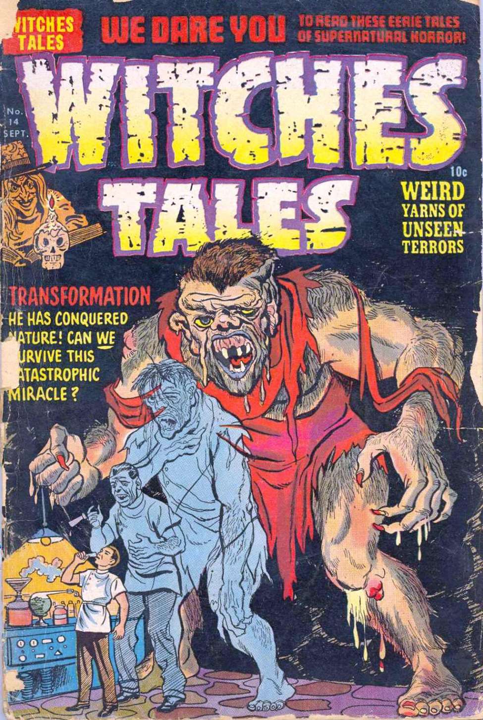 Comic Book Cover For Witches Tales 14