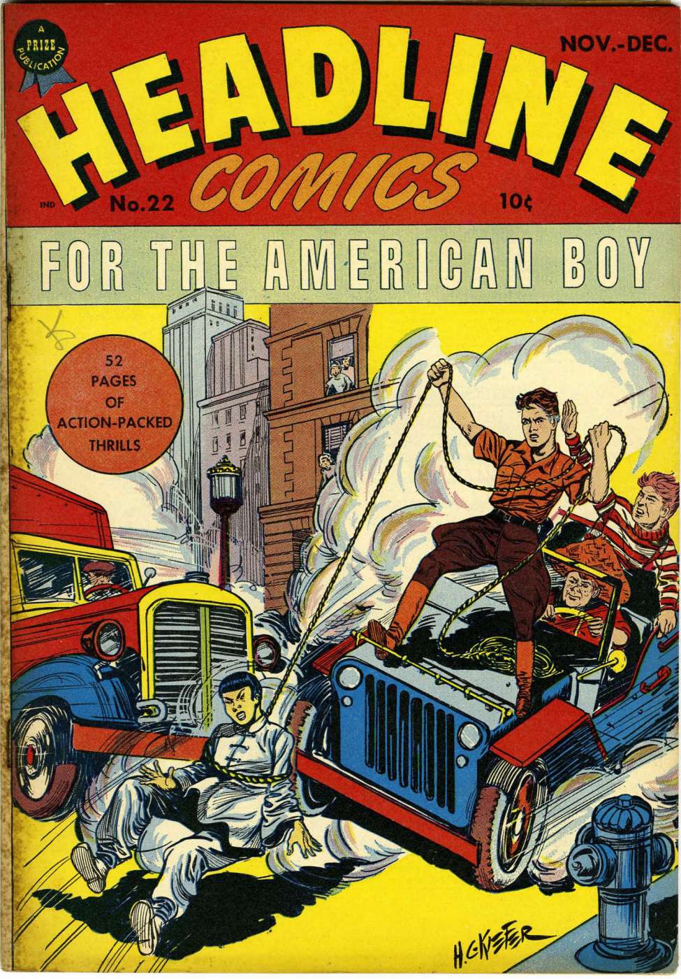 Comic Book Cover For Headline Comics 22