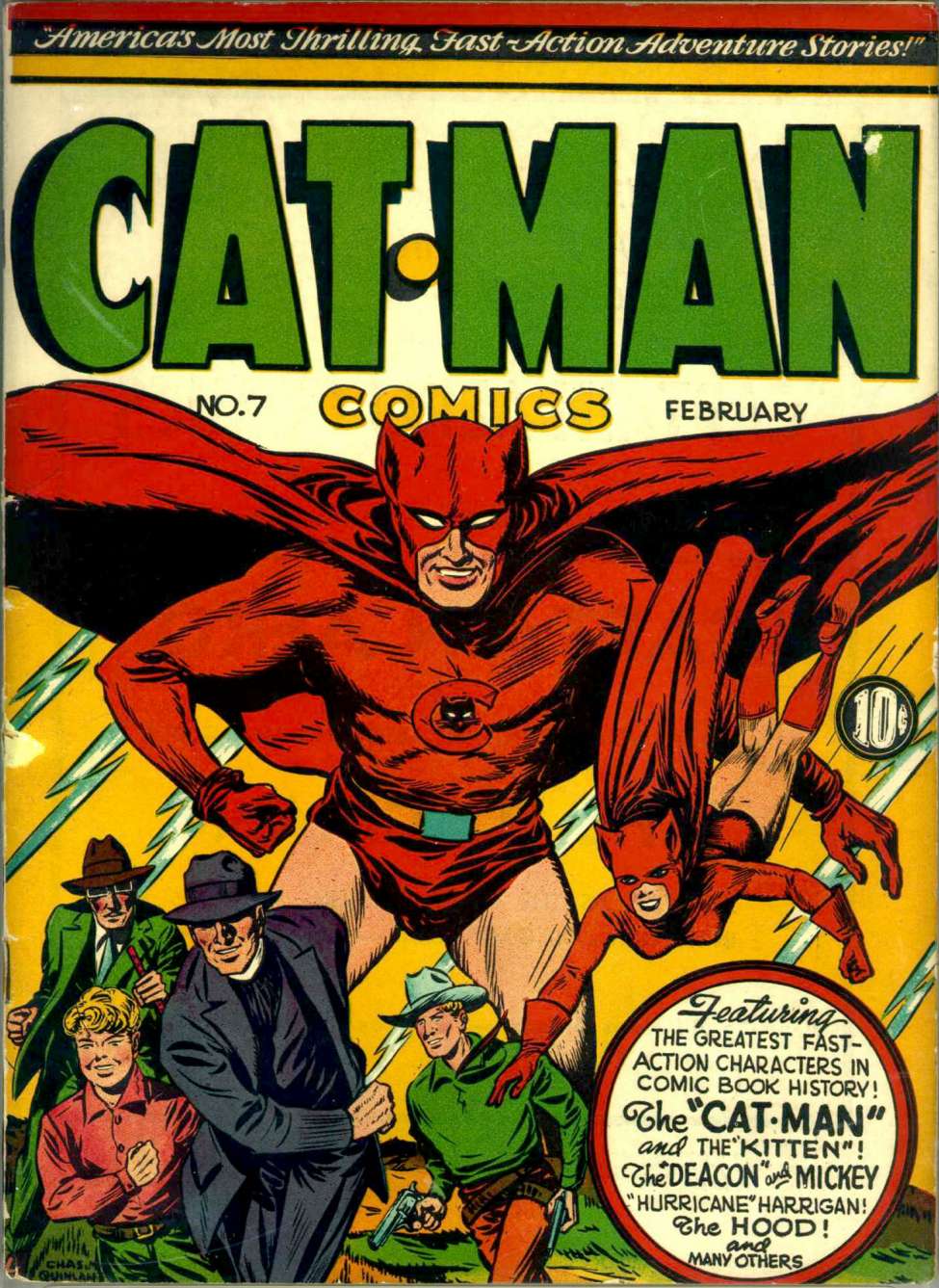 Comic Book Cover For Cat-Man Comics 7 (paper/2fiche)