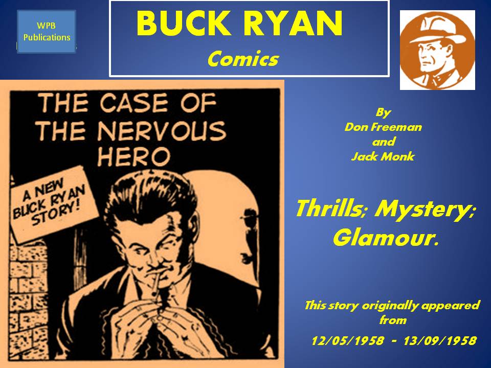 Book Cover For Buck Ryan 67 - The Case of The Nervous Hero