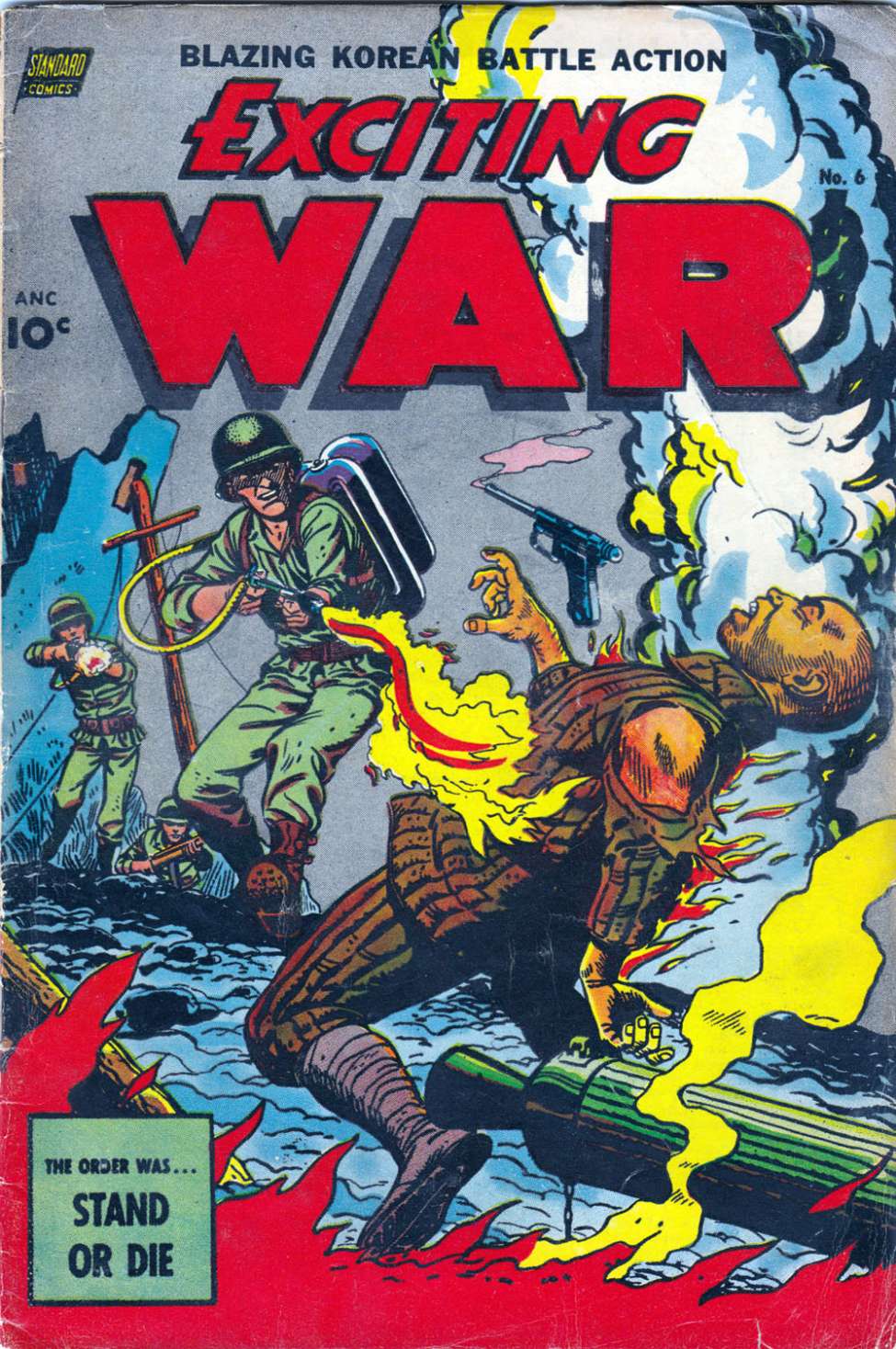 Comic Book Cover For Exciting War 6