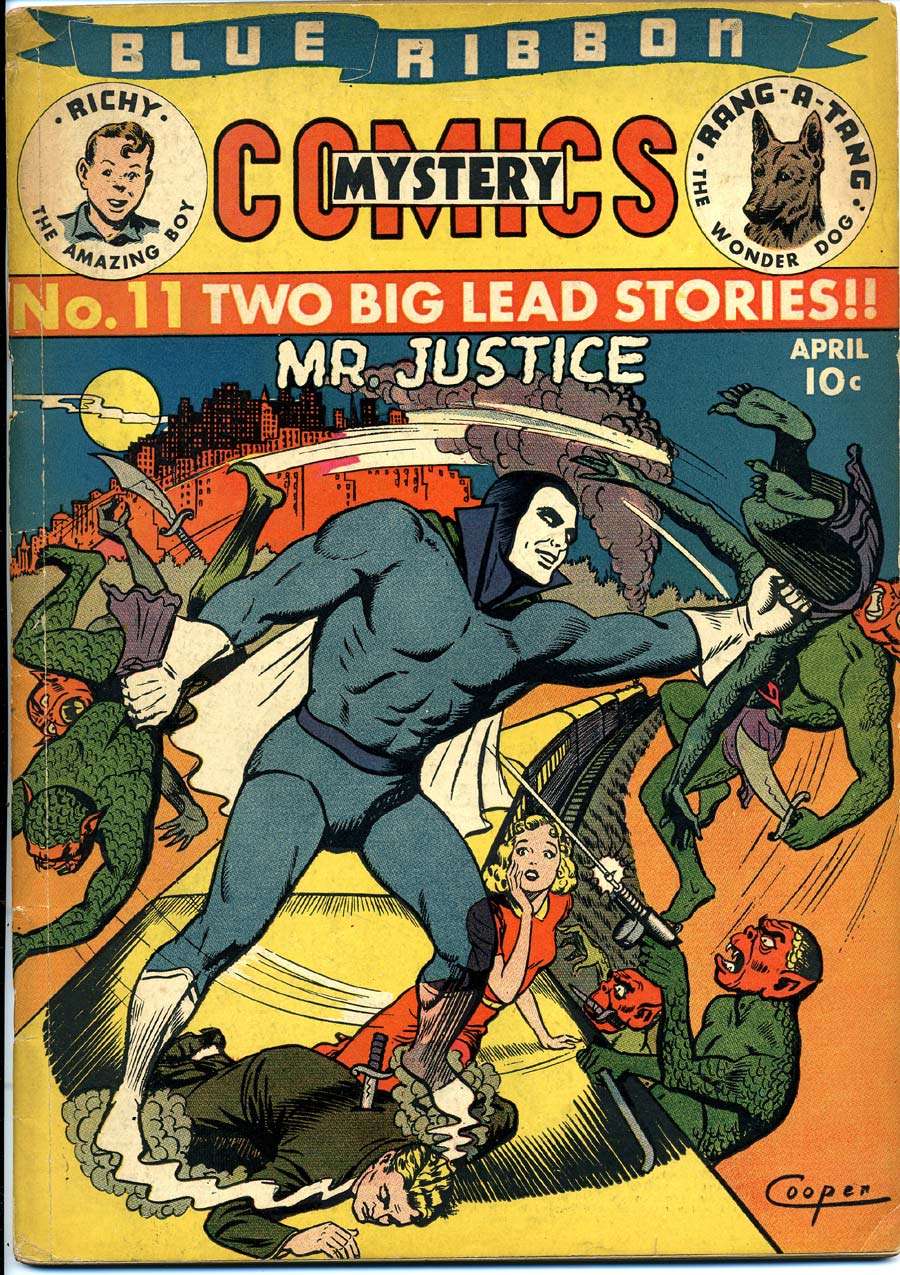 Comic Book Cover For Blue Ribbon Comics 11 - Version 1