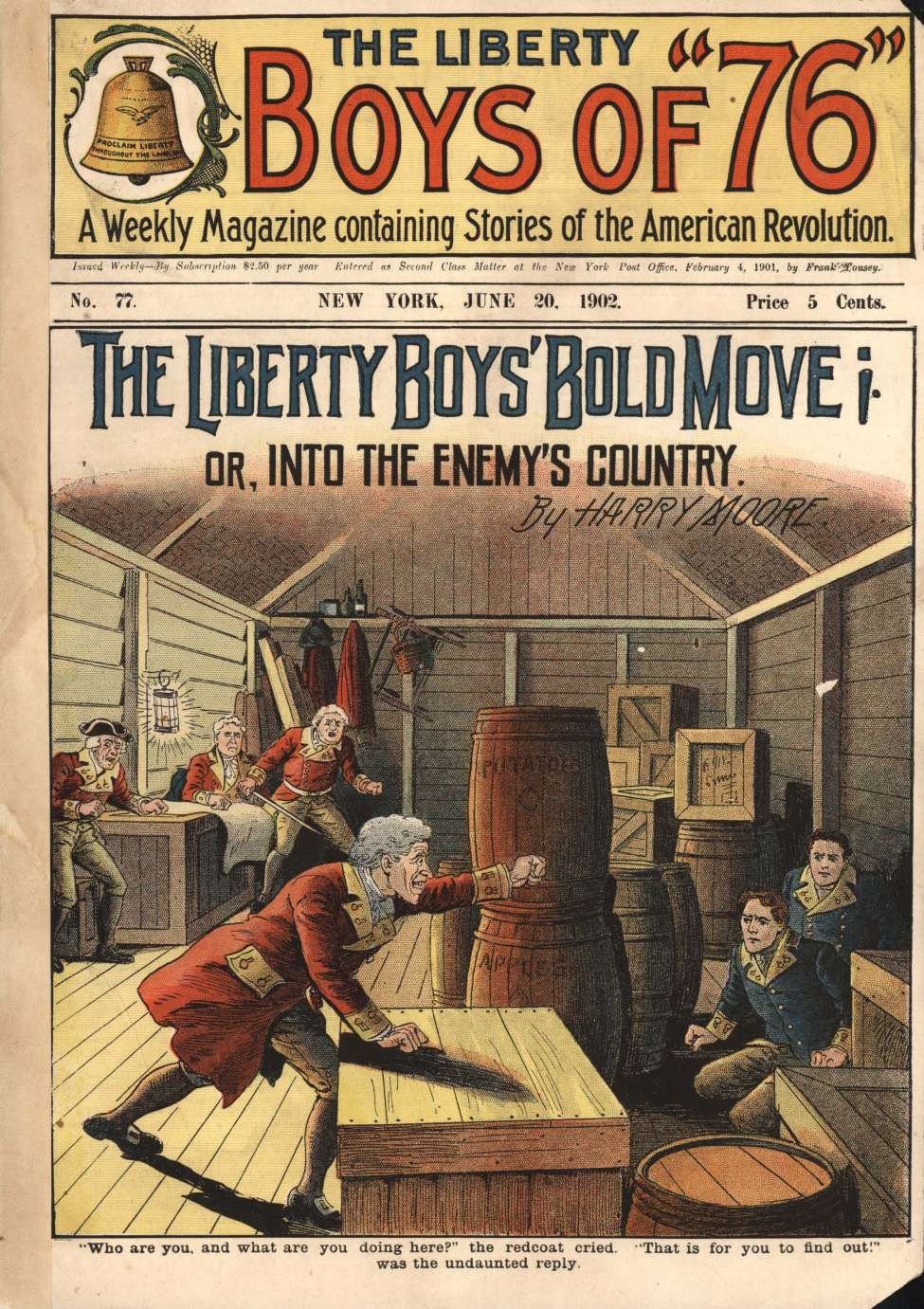 Book Cover For The Liberty Boys of 76 77 - The Liberty Boys' Bold Move