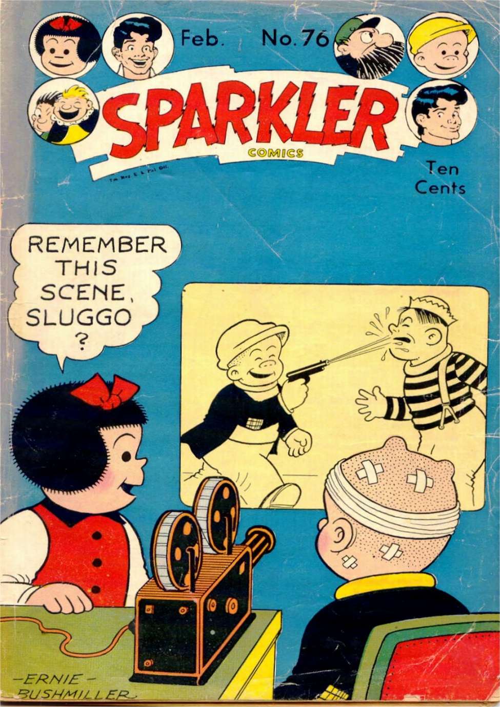 Comic Book Cover For Sparkler Comics 76