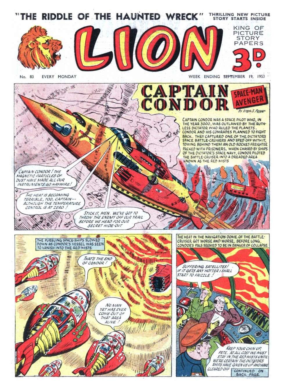 Comic Book Cover For Lion 83