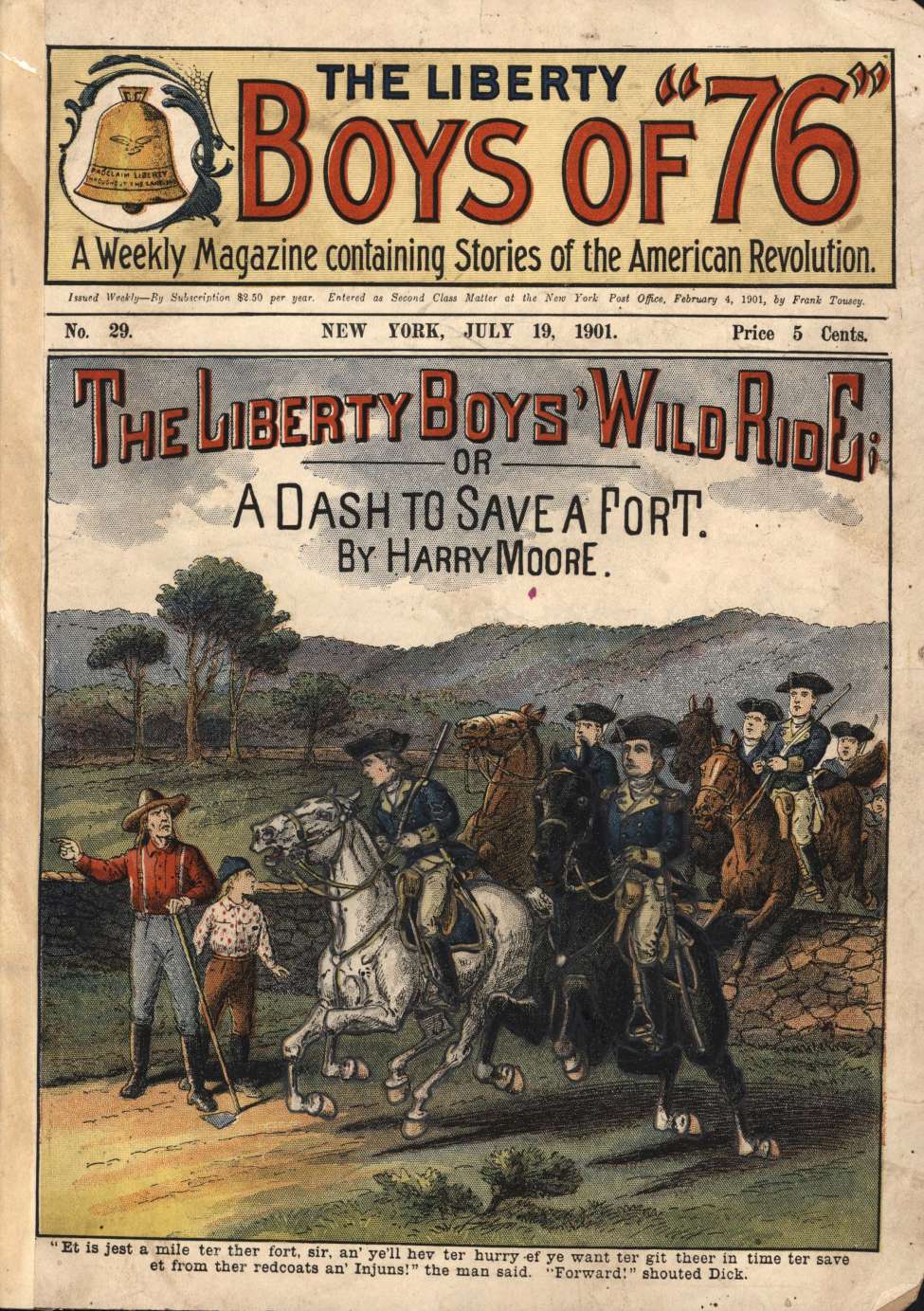 Book Cover For The Liberty Boys of 76 29 - The Liberty Boys' Wild Ride