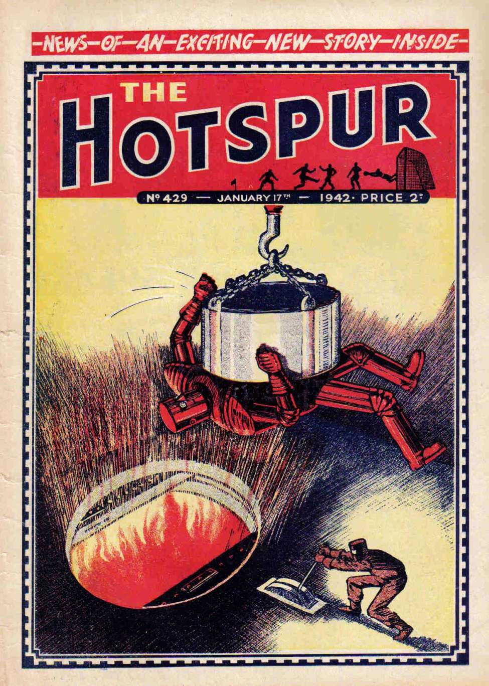 Comic Book Cover For The Hotspur 429
