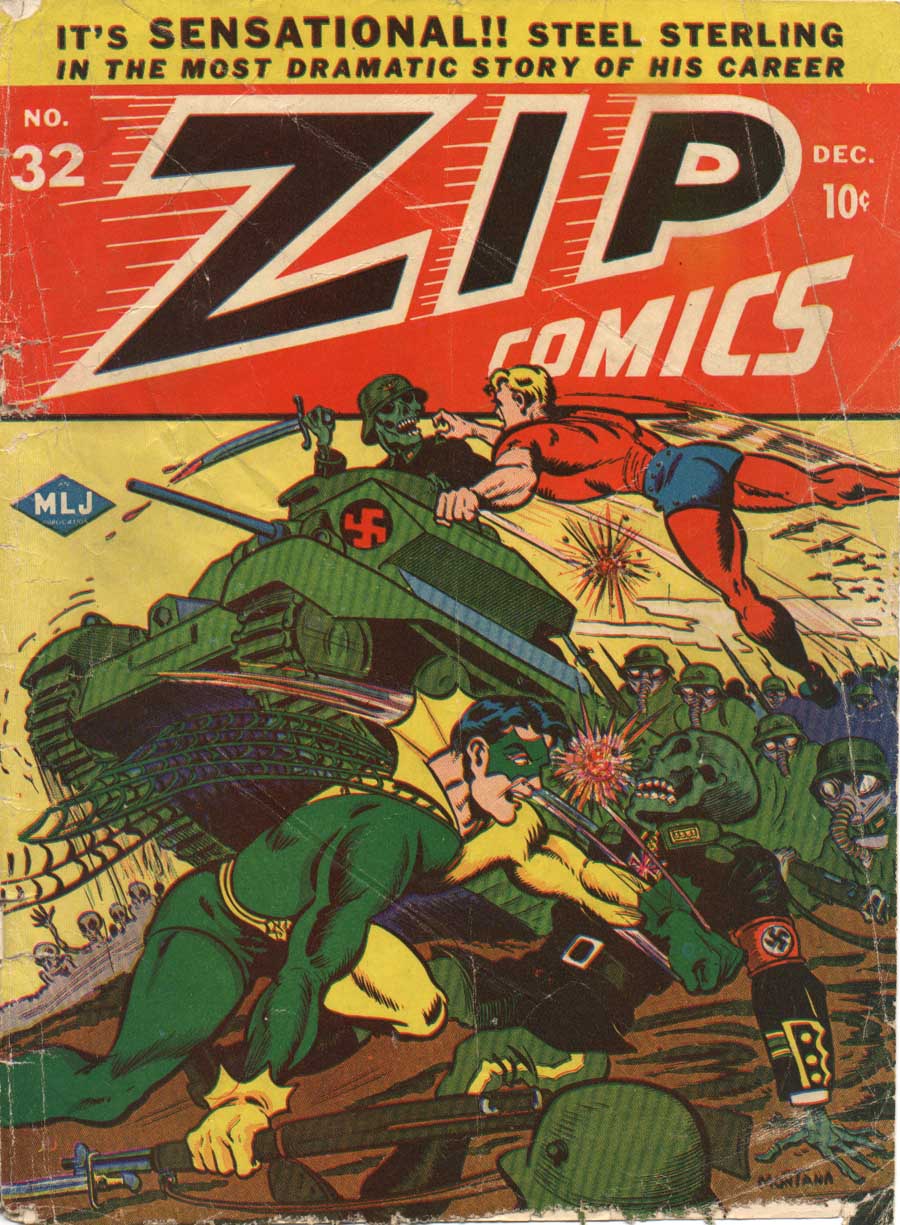 Comic Book Cover For Zip Comics 32
