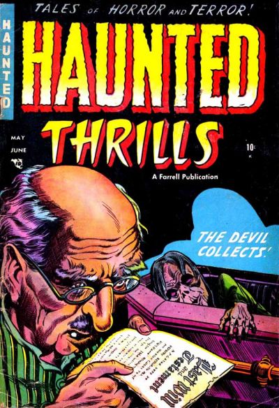Book Cover For Haunted Thrills 15