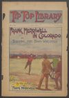Cover For Tip Top Weekly 15 - Frank Merriwell in Colorado