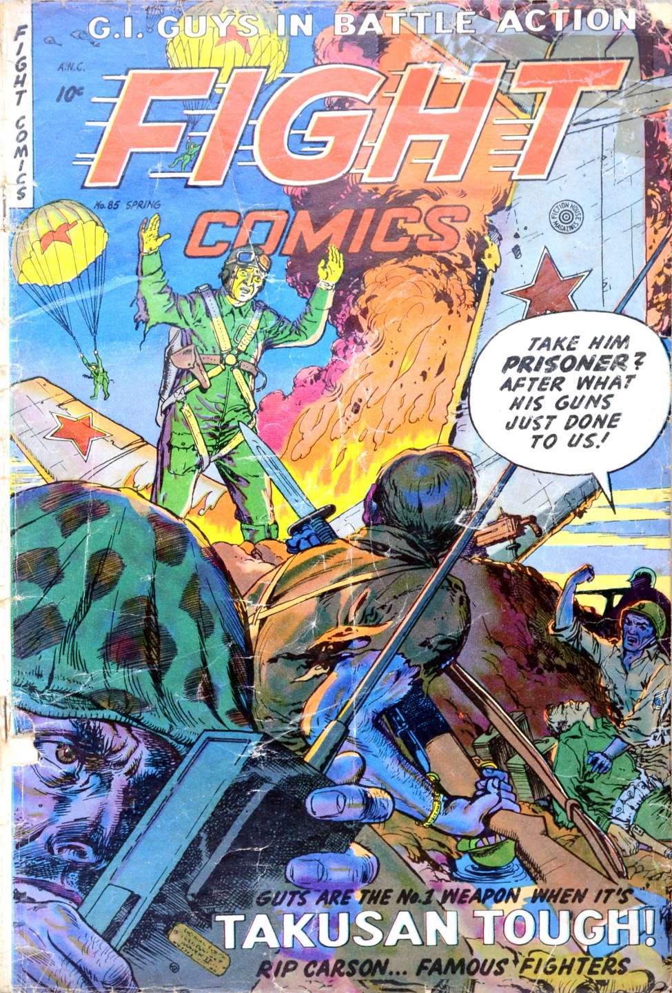 Comic Book Cover For Fight Comics 85 - Version 2