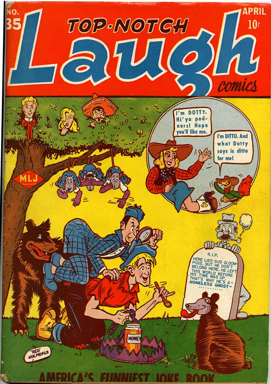 Comic Book Cover For Top Notch Laugh Comics 35