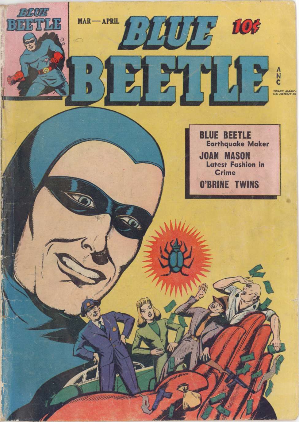 Comic Book Cover For Blue Beetle 41 - Version 2