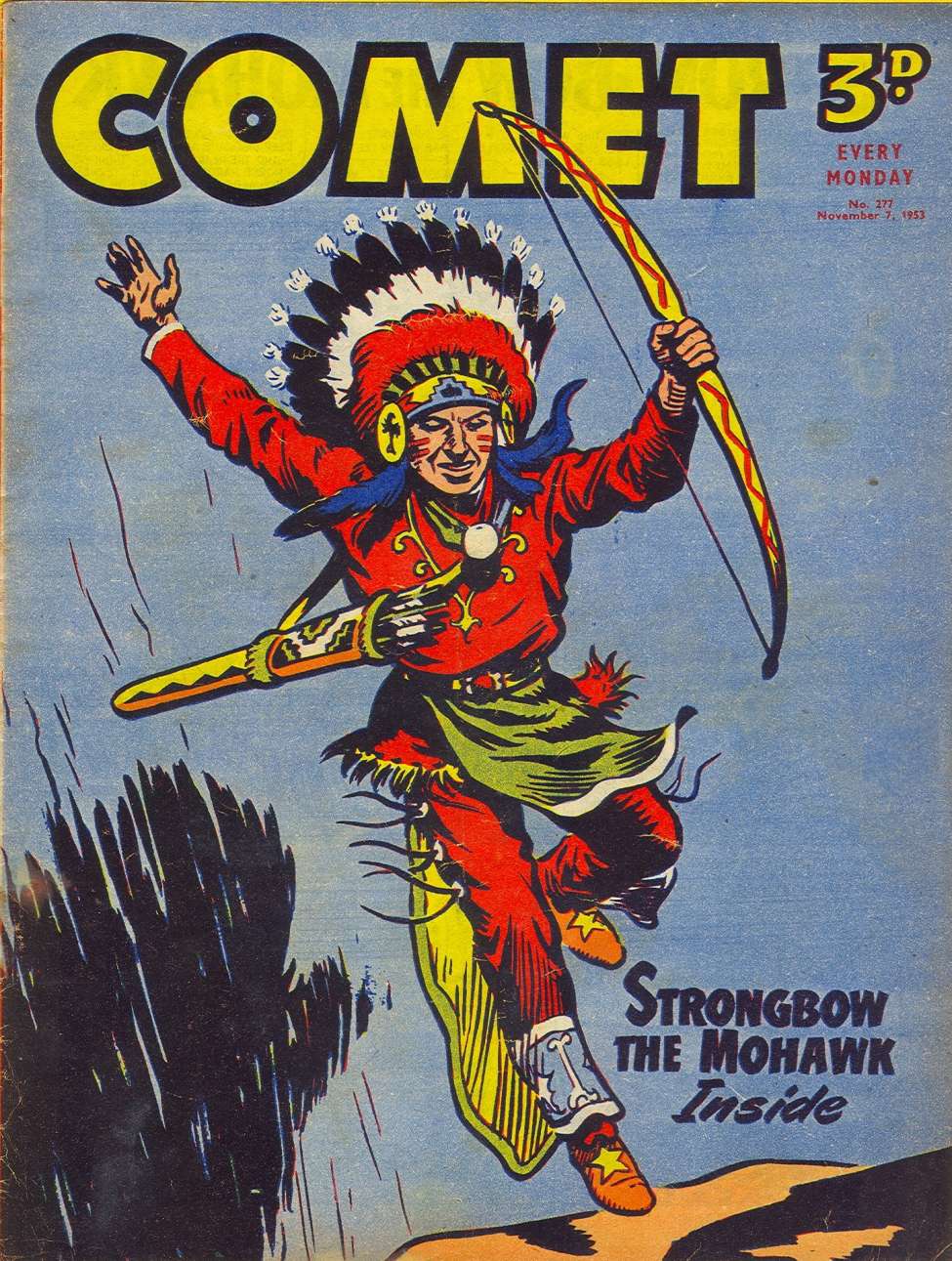 Comic Book Cover For The Comet 277