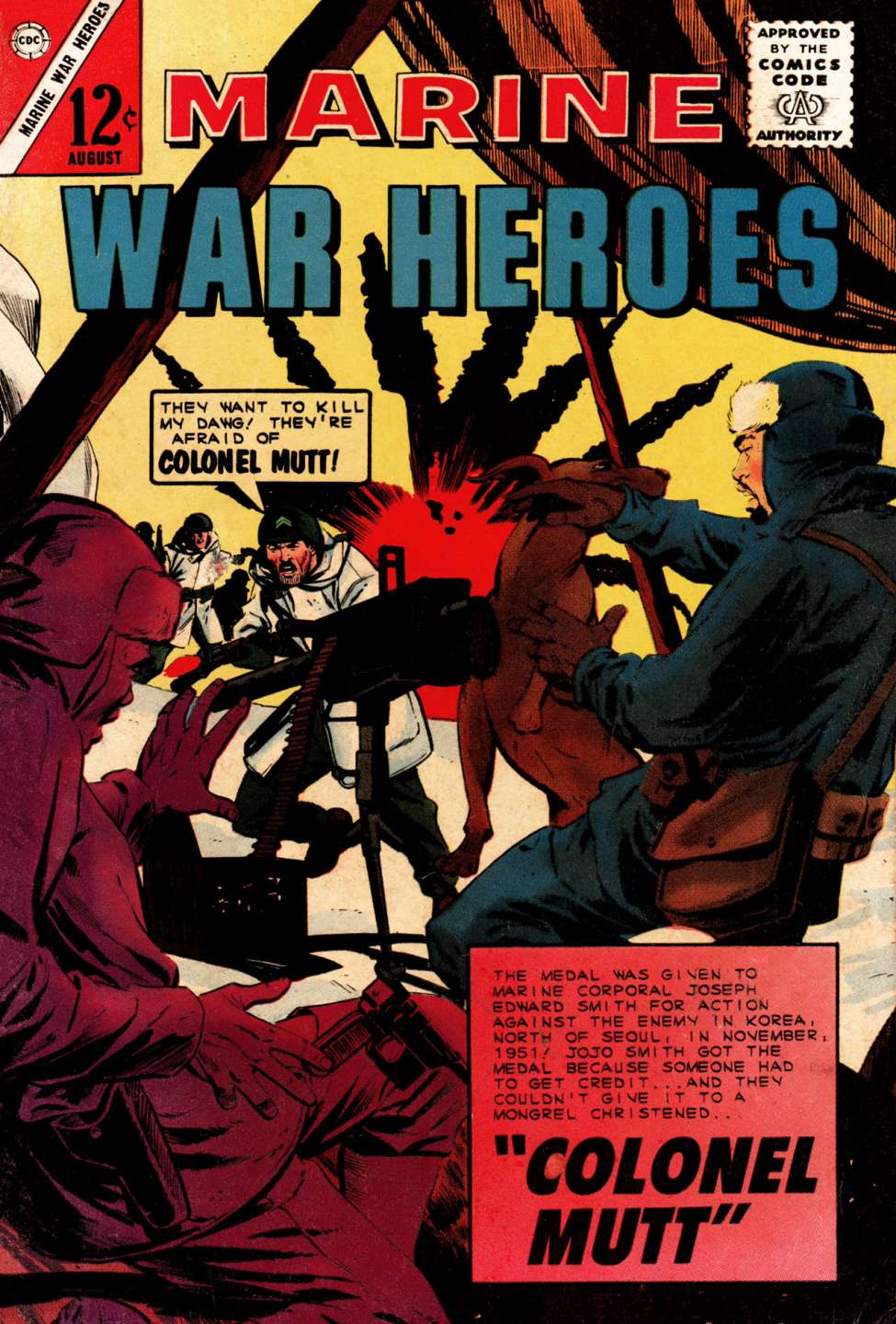 Comic Book Cover For Marine War Heroes 4