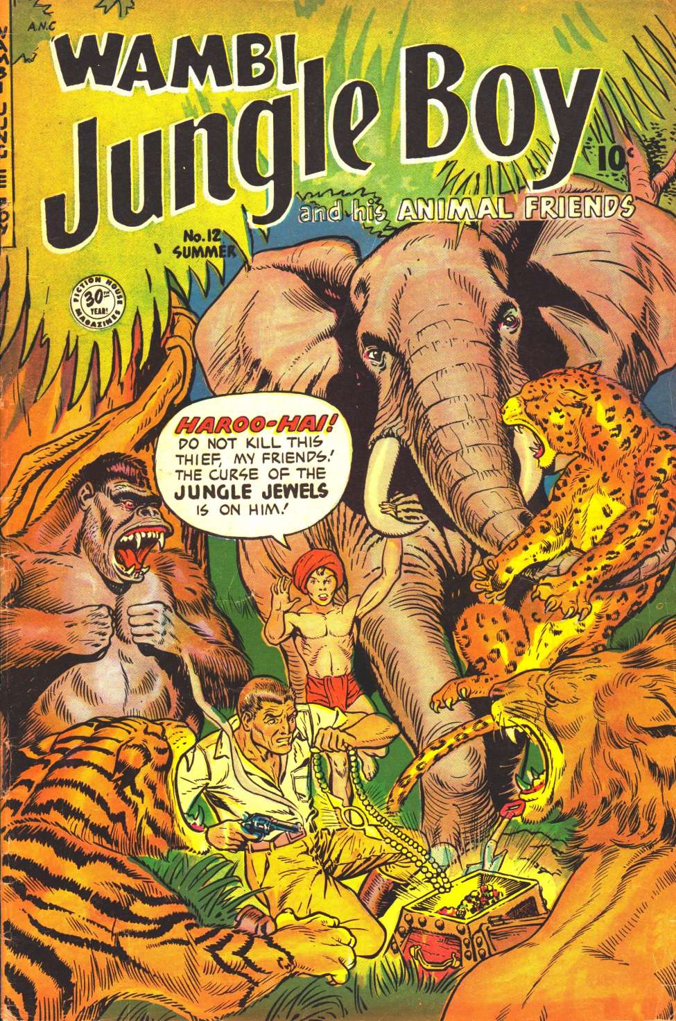 Comic Book Cover For Wambi, Jungle Boy 12 (alt) - Version 2