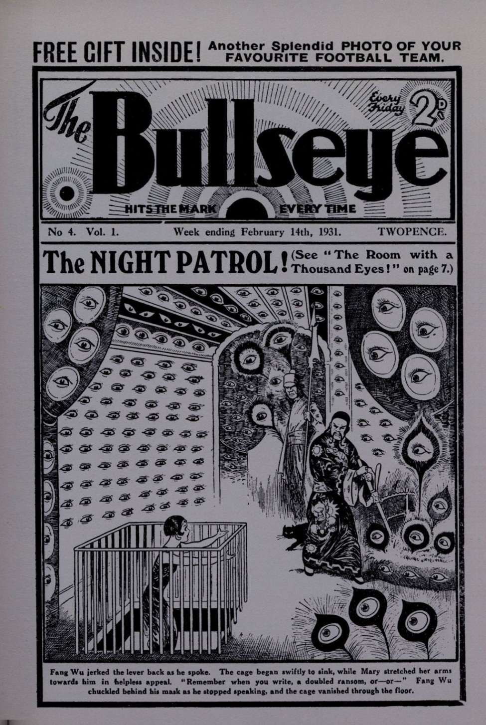 Comic Book Cover For The Bullseye v1 4 - The Night Patrol!