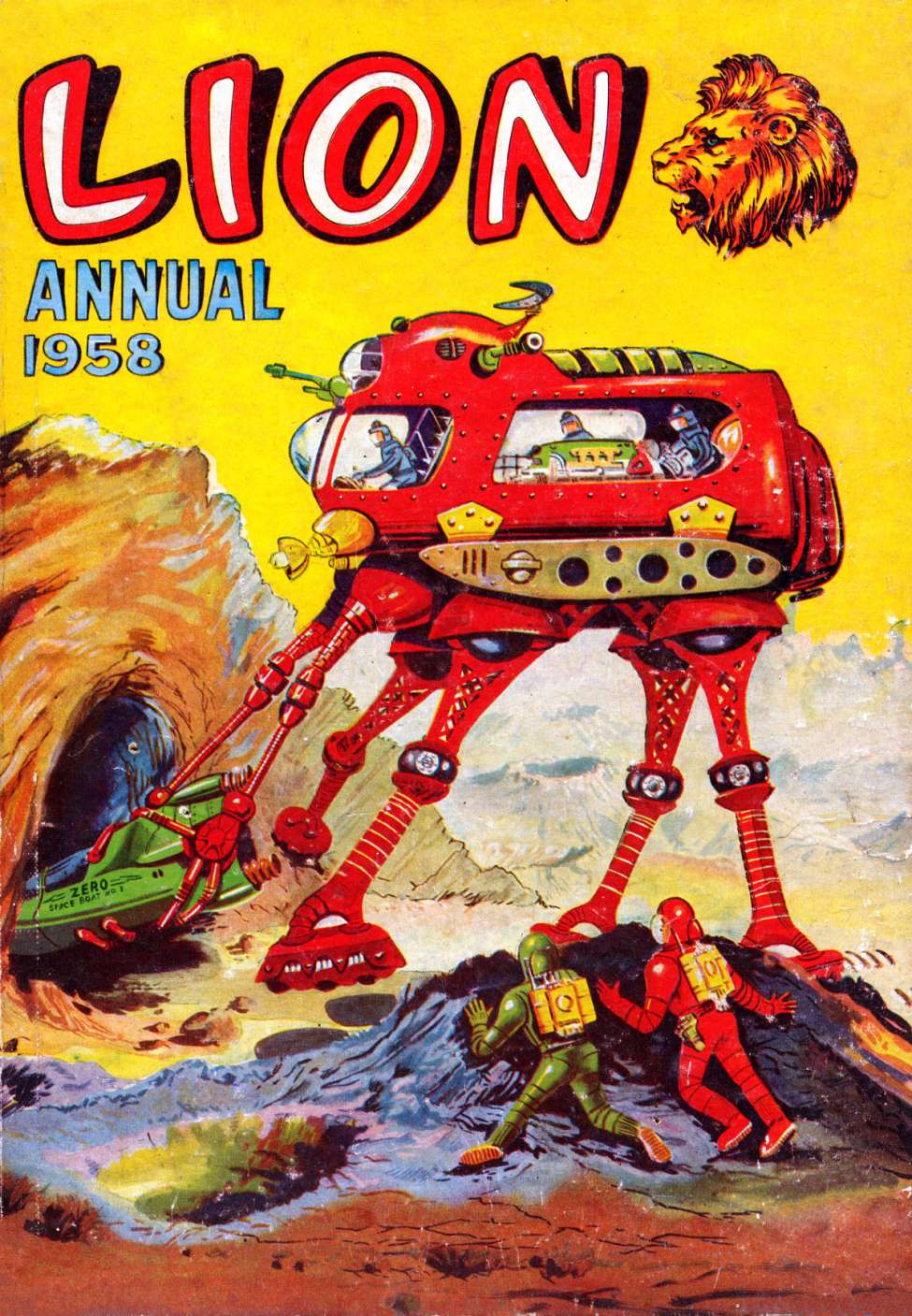 Comic Book Cover For Lion Annual 1958