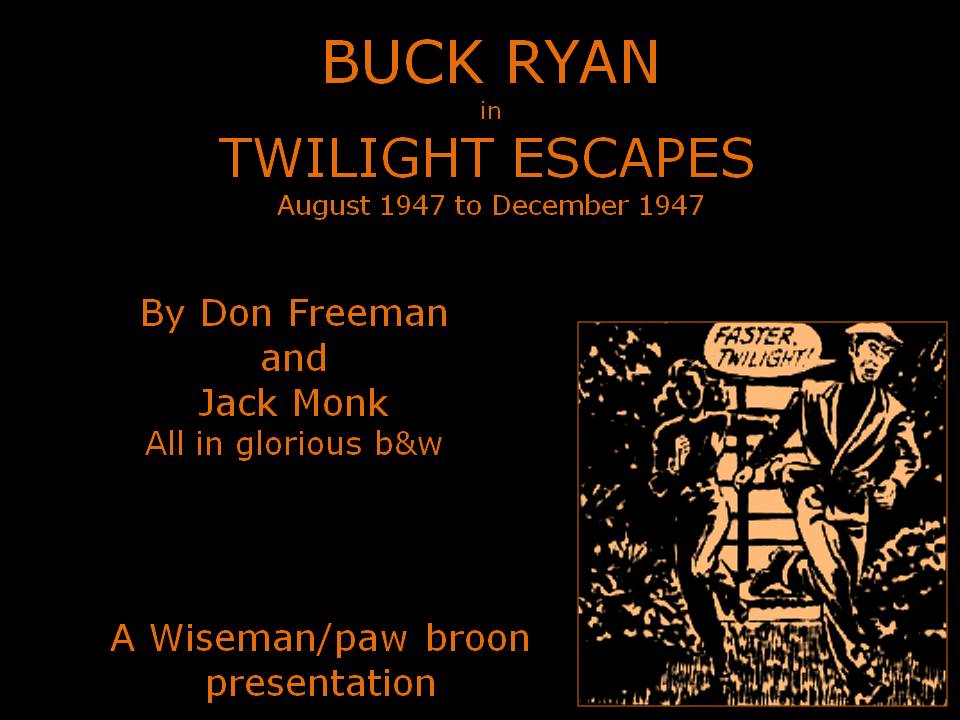 Comic Book Cover For Buck Ryan 32 - Twilight Escapes