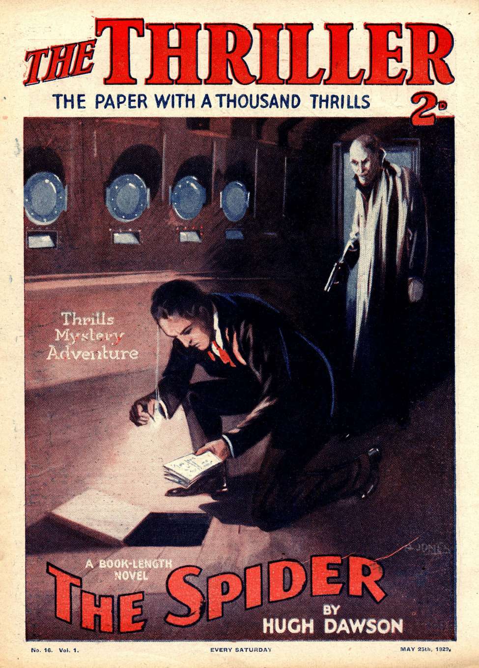 Comic Book Cover For The Thriller 16