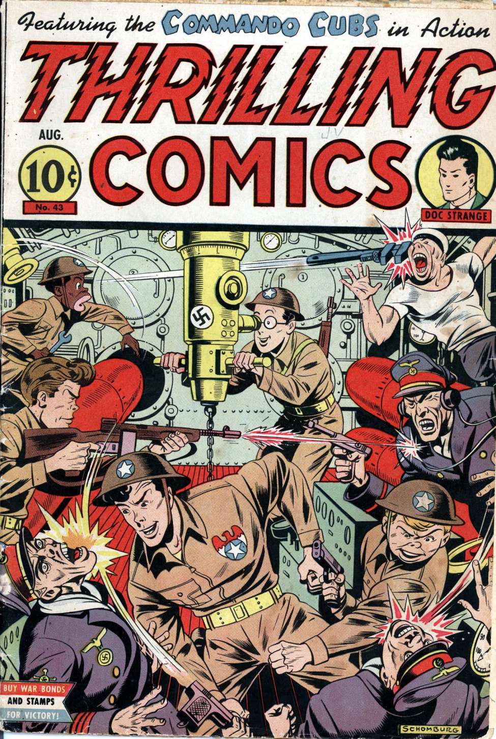 Book Cover For Thrilling Comics 43 (alt) - Version 2