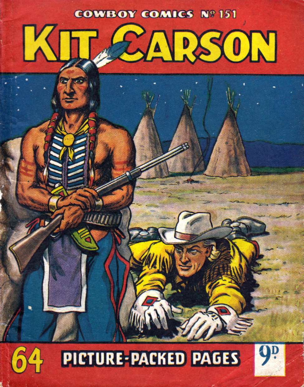 Book Cover For Cowboy Comics 151 - Kit Carson