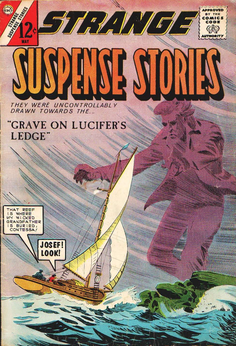 Comic Book Cover For Strange Suspense Stories 70