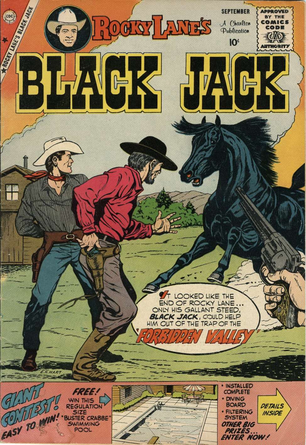 Comic Book Cover For Rocky Lane's Black Jack 29