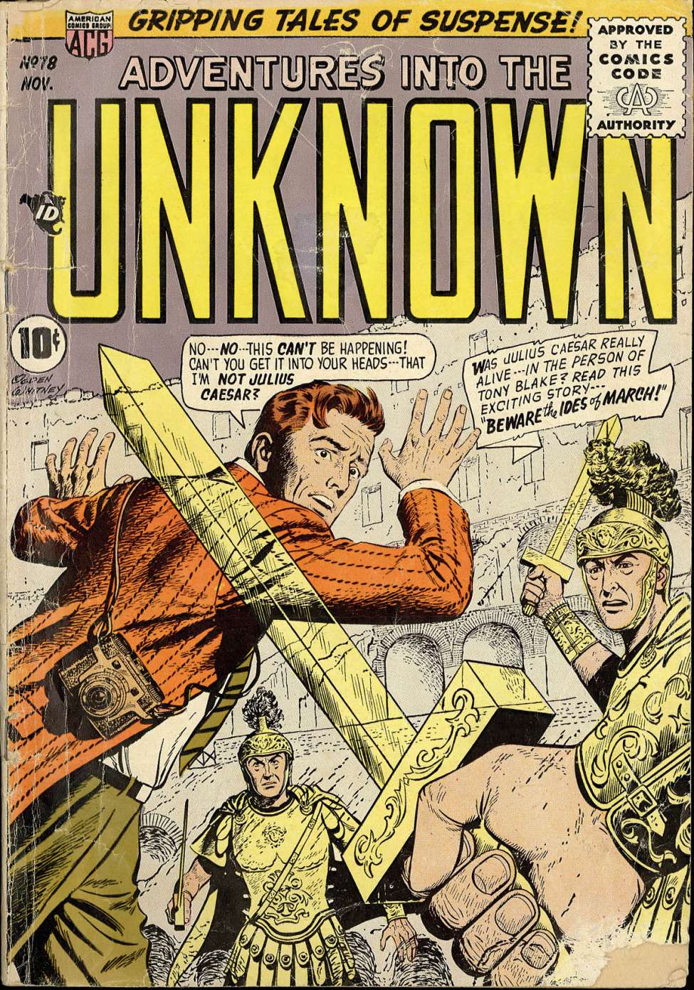 Comic Book Cover For Adventures into the Unknown 78