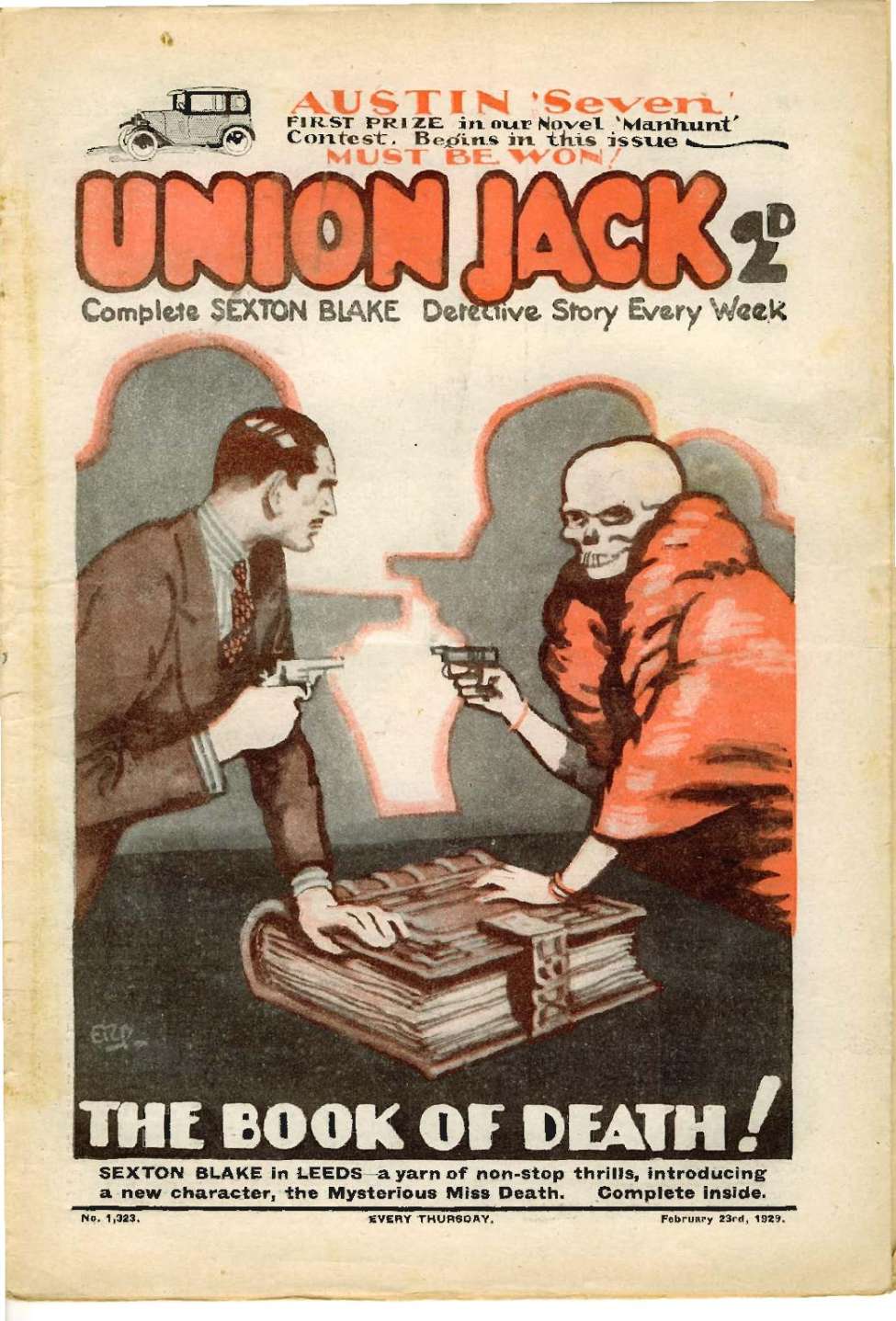 Book Cover For Union Jack 1323 - The Book of Death