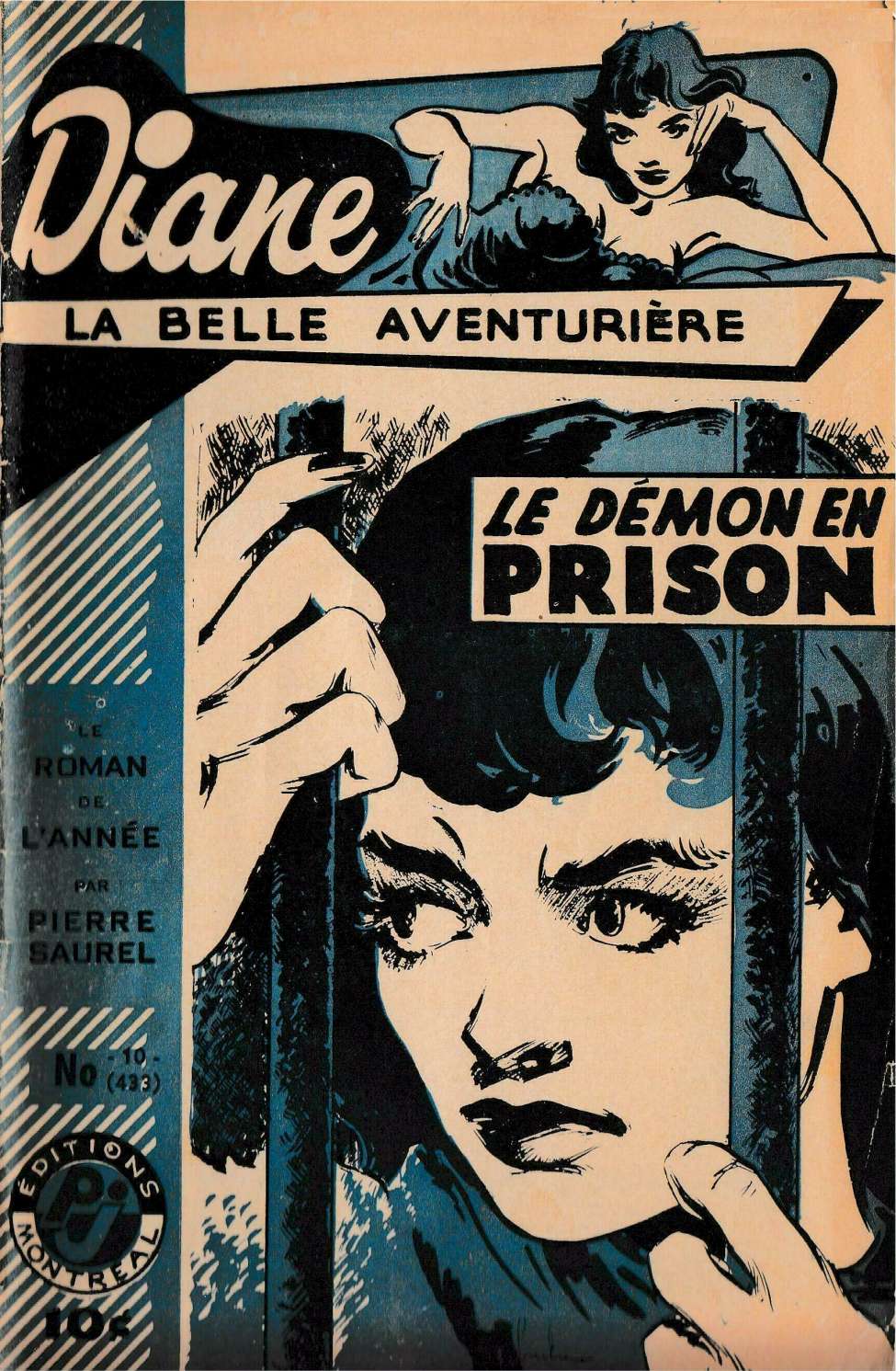 Book Cover For Diane, La Belle Aventuriere 10 - Le démon en prison