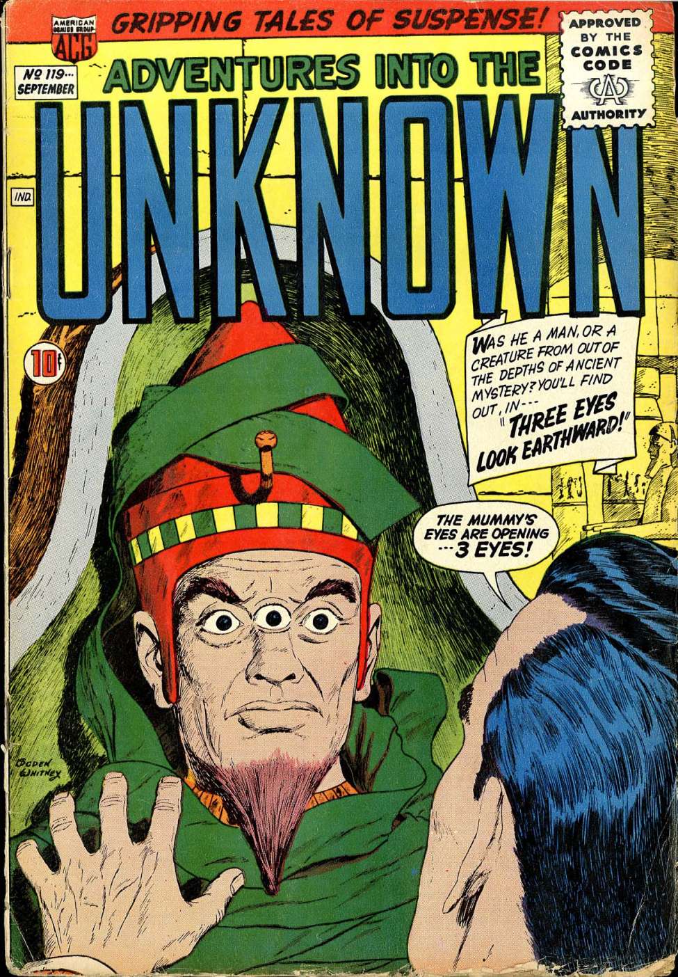 Comic Book Cover For Adventures into the Unknown 119