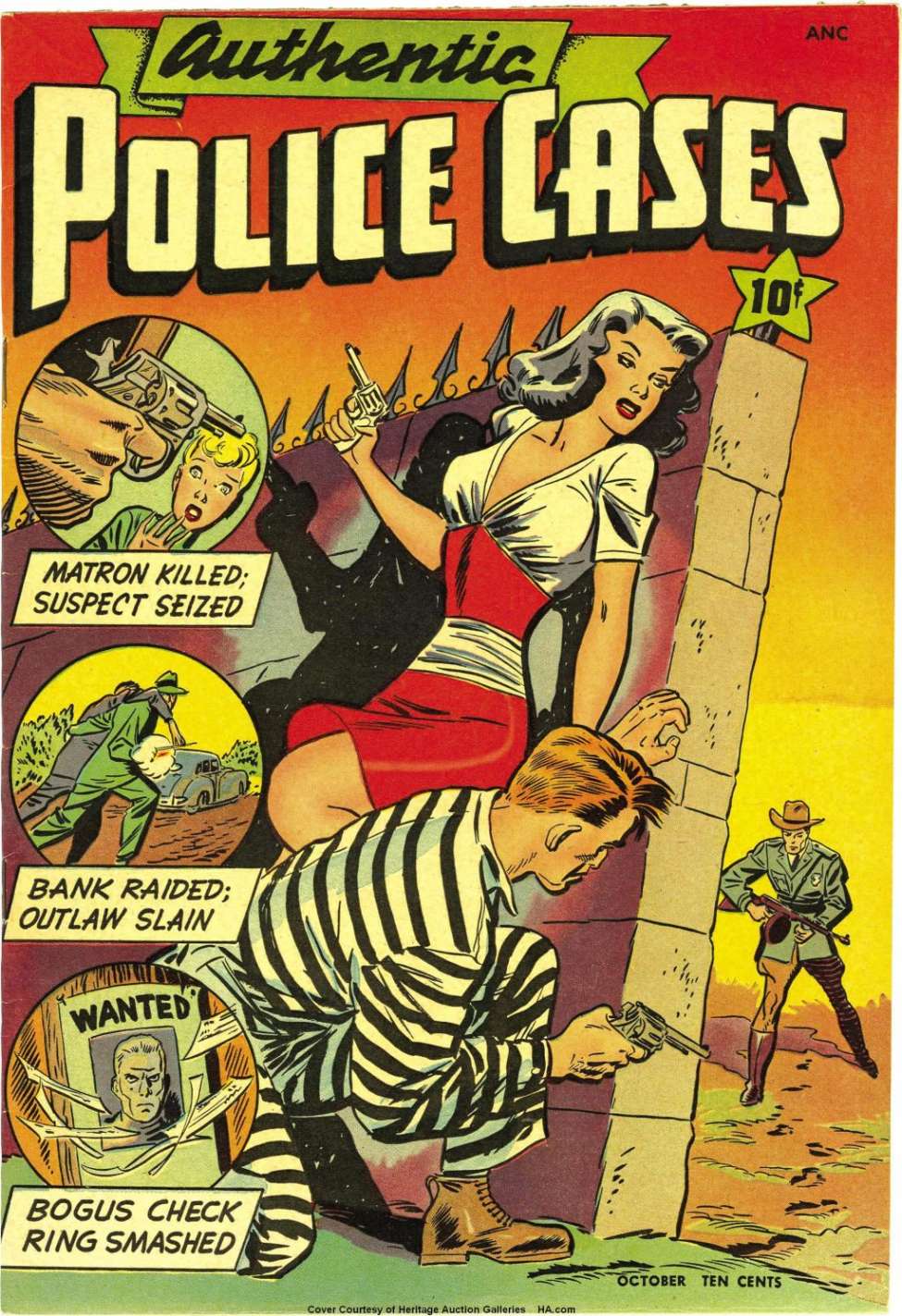 Comic Book Cover For Authentic Police Cases 5