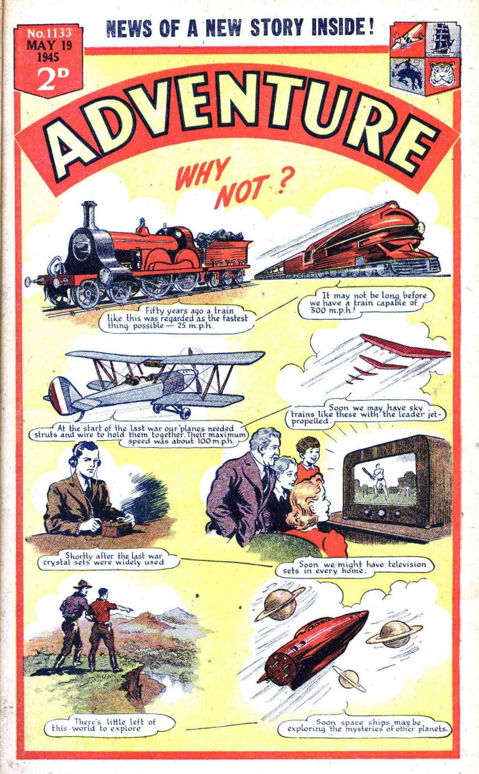 Comic Book Cover For Adventure 1133