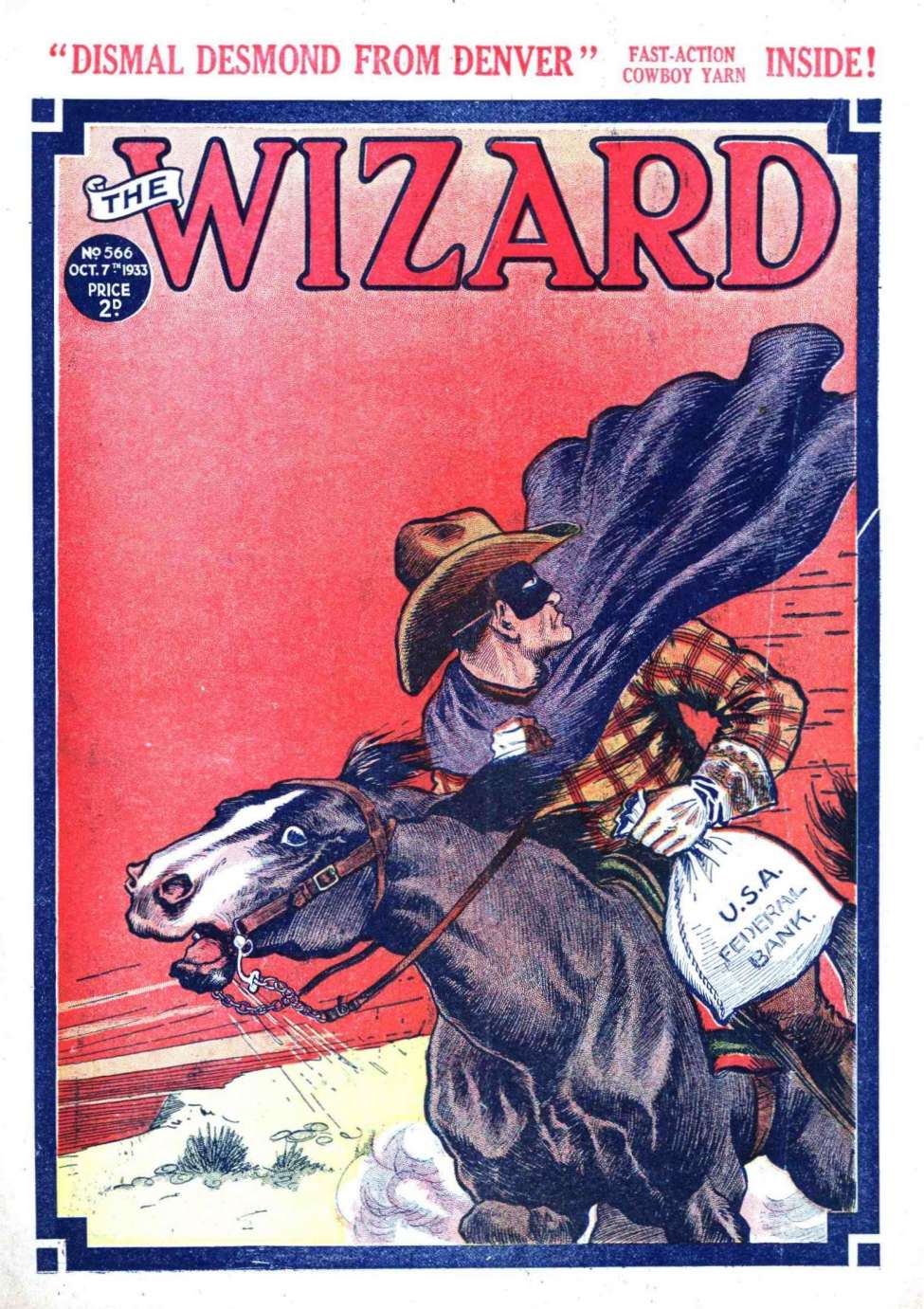 Comic Book Cover For The Wizard 566